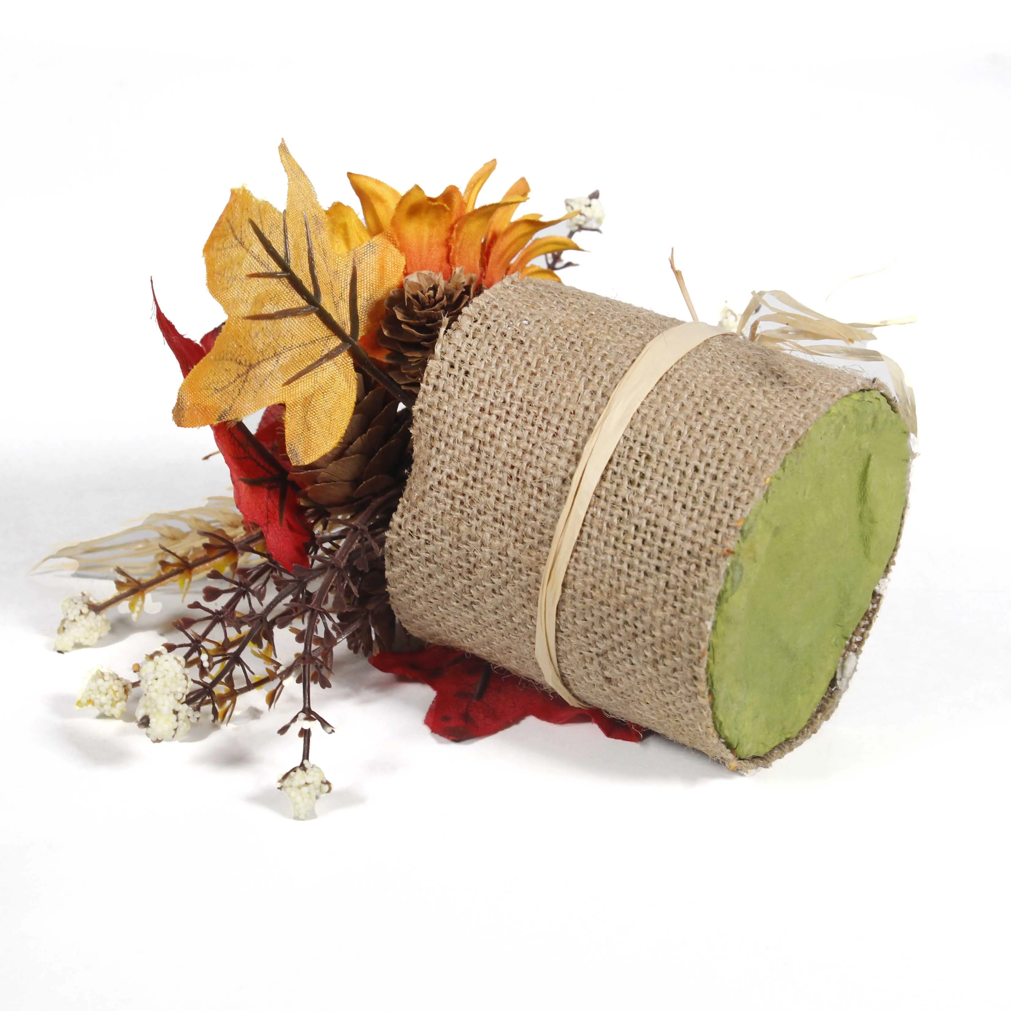 H19294 Artificial Sunflower Autumn Maple Leaf Pine Cones Plant Mini  Fall Gifts for Thanksgiving Harvest Halloween Decoration
