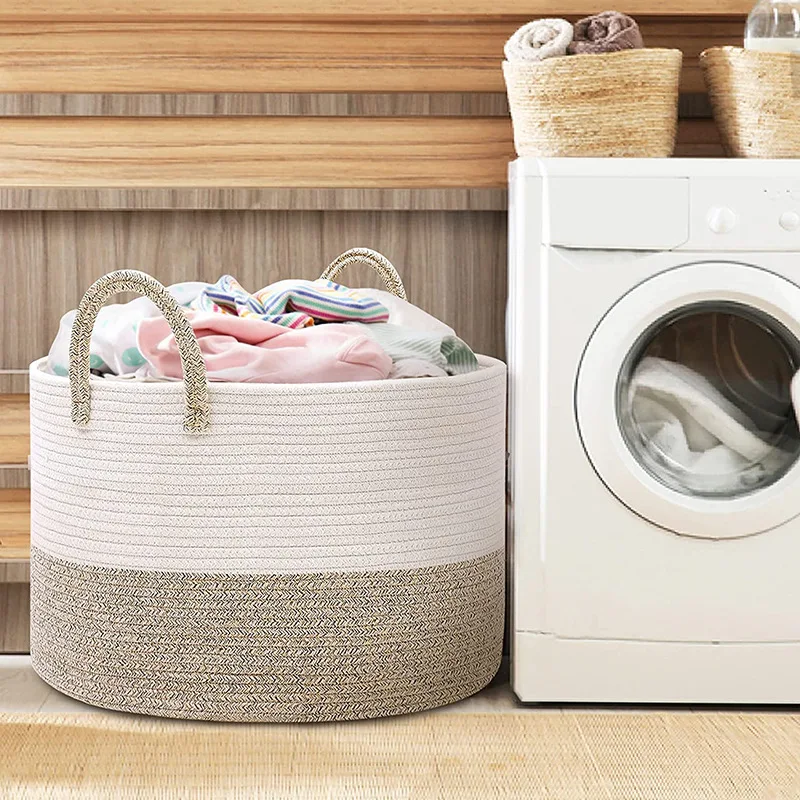 gift fabric dirty clothes felt storage bin hamper organization travel laundry basket toy organizer with handles