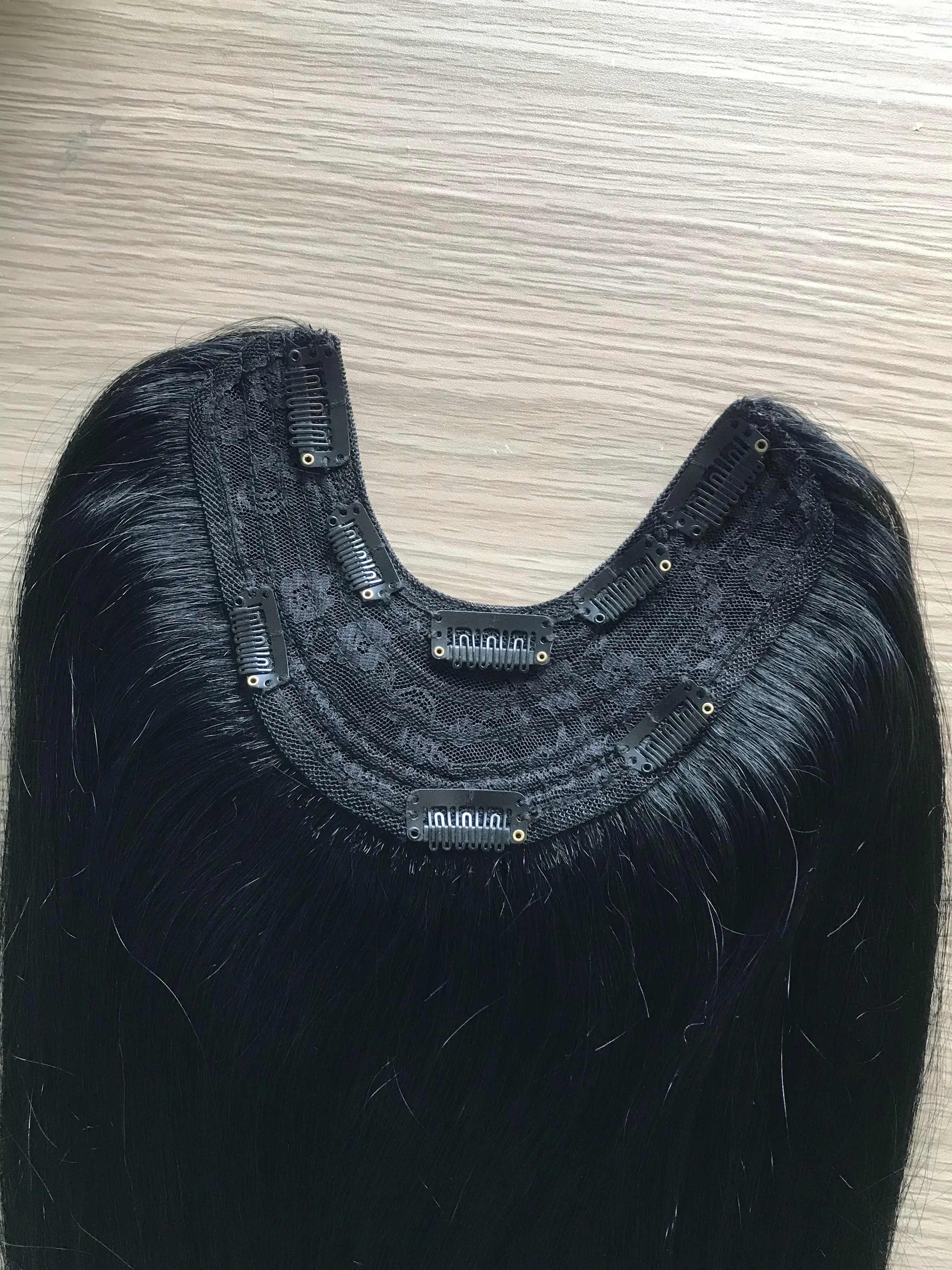 Premium Human Remy Virgin Cuticle Intact Double Drawn One piece Clip-ins Extension Seamless U Clip in Hair Extension