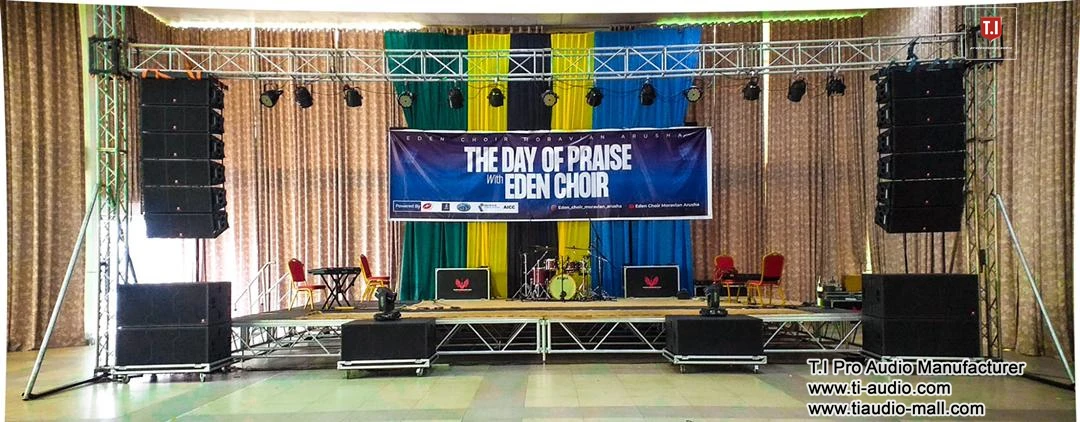 Профессиональная 800 Вт двойная 12-дюймовая двухсторонняя линейная система внутреннего/наружного пассивного активного звукового оборудования с деревянным корпусом