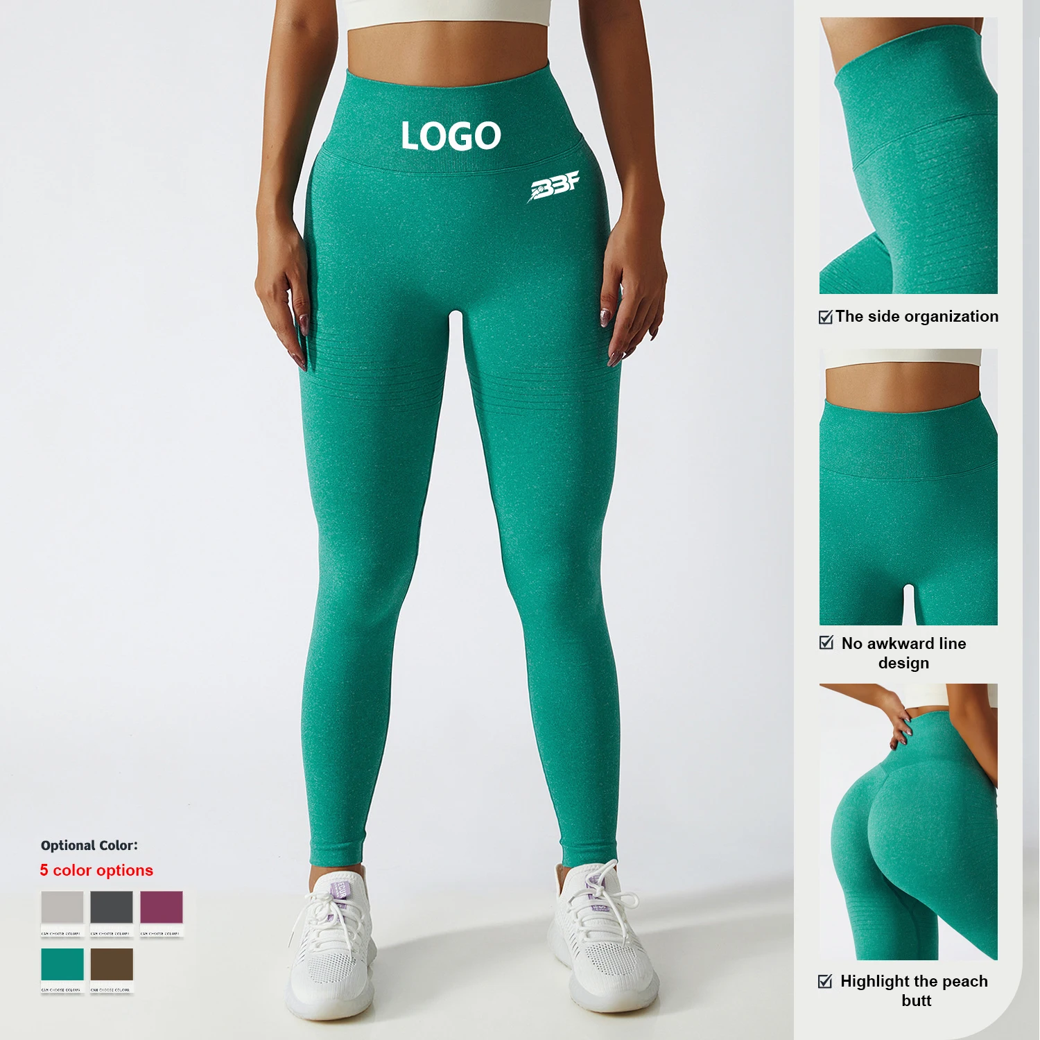 Wholesale Black Tiktok High Waist Gym Fitness Plus Size Leggins Polainas De Yoga Pants Womans Sports Workout Seamless Leggings