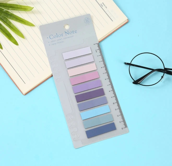 Creative colorful Sticky notes Students can tear sticky notes to make book labels