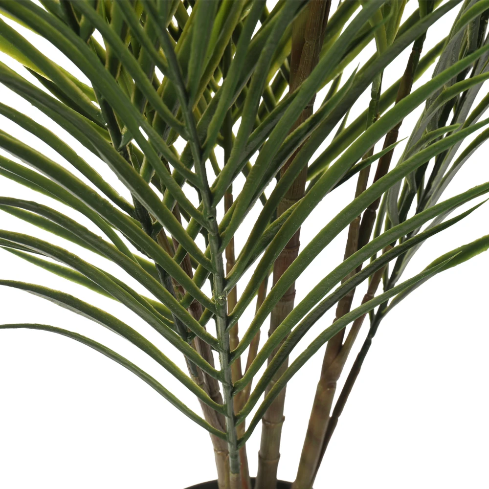Artificial Mini Plastic Plant Potted Hawaii Palm Tree for Indoor Decoration Green Plant Bonsai Ornamental Decoration