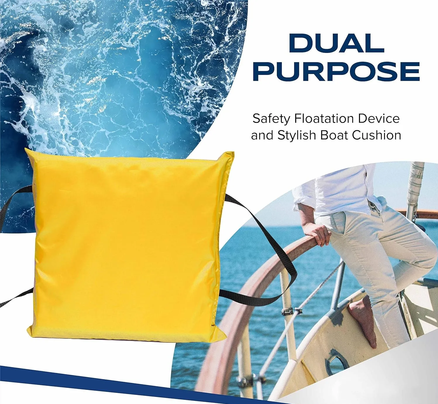 Throwable Floatation Foam Cushion, Throw Preserver Boat Cushion, Throwable Boat Cushion Safety Device