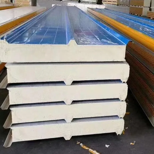 china pu sandwich roof panel sandwich panel roof sheet assembly decorative metal sandwich board wholesales
