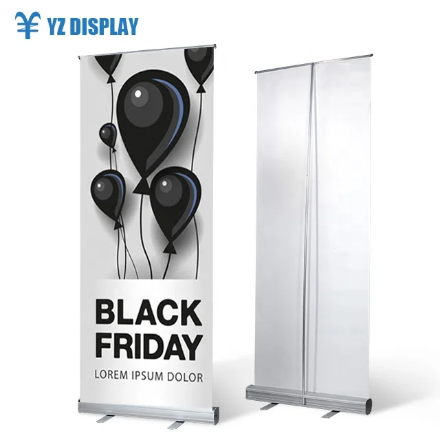 outdoor roll-up banner stand advertising display stand banner roll up stand