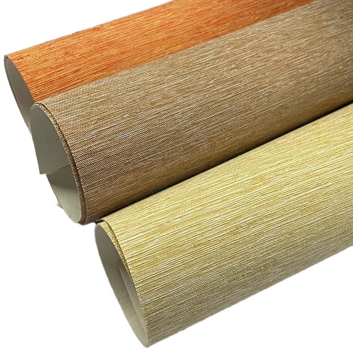 Luxury Home Interior Decoration Natural Silk Textured Wallpaper Seamless Wall Cloth