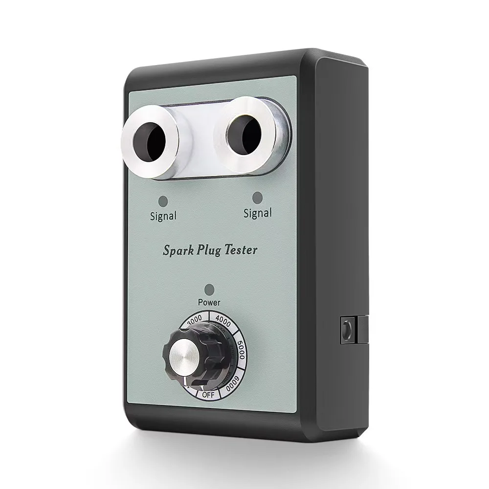 Adjustable Frequency Double Holes Auto Spark Plug Tester Detector Ignition Plug Analyzer Diagnostic Tool for Gasoline Cars Only