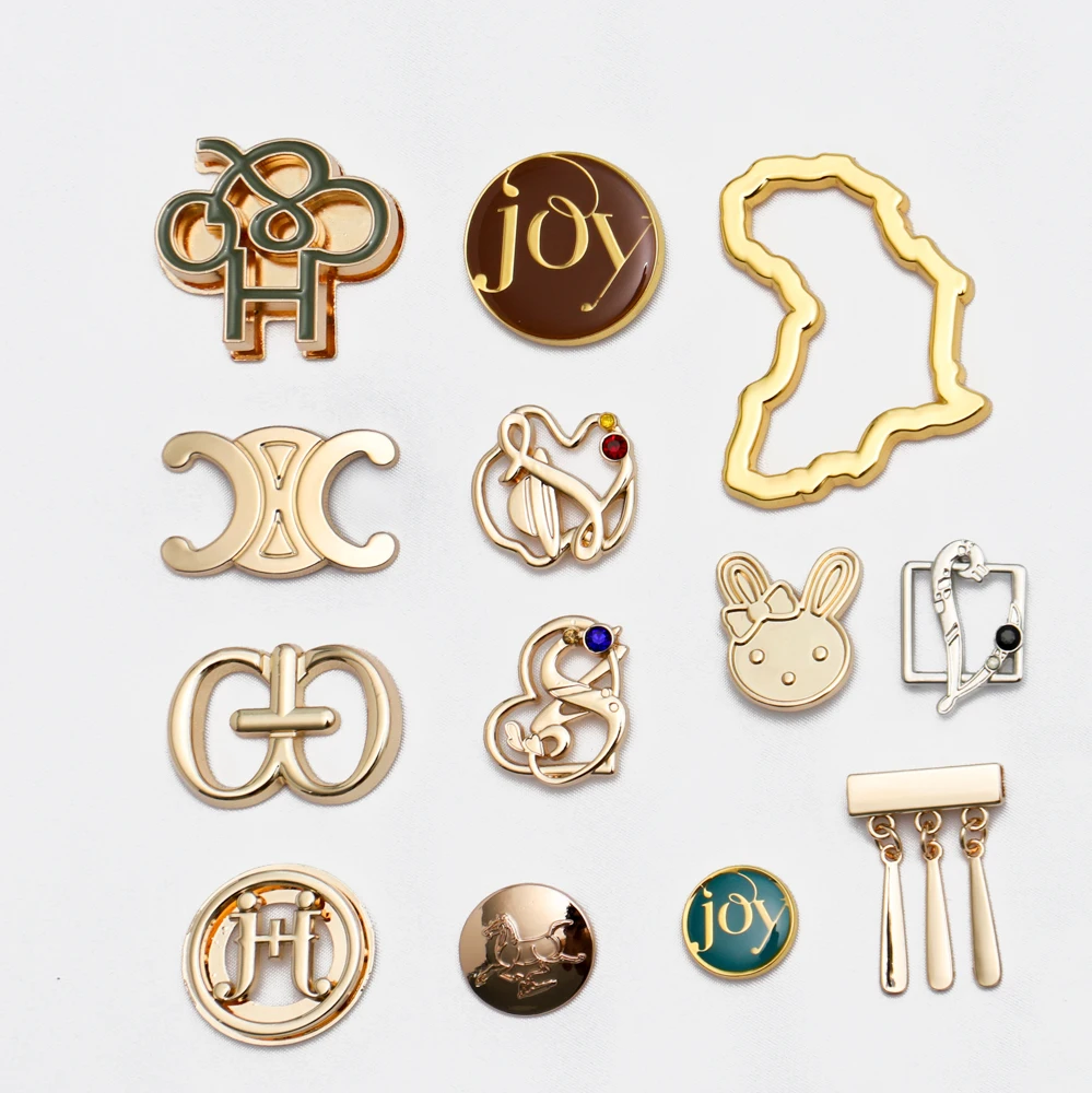 Bag Purse Hardware Letters Metal Brand Logo Label Handbags Custom Metal Name Plate Gold Logo Tags Letter Metal Logo for Handbag
