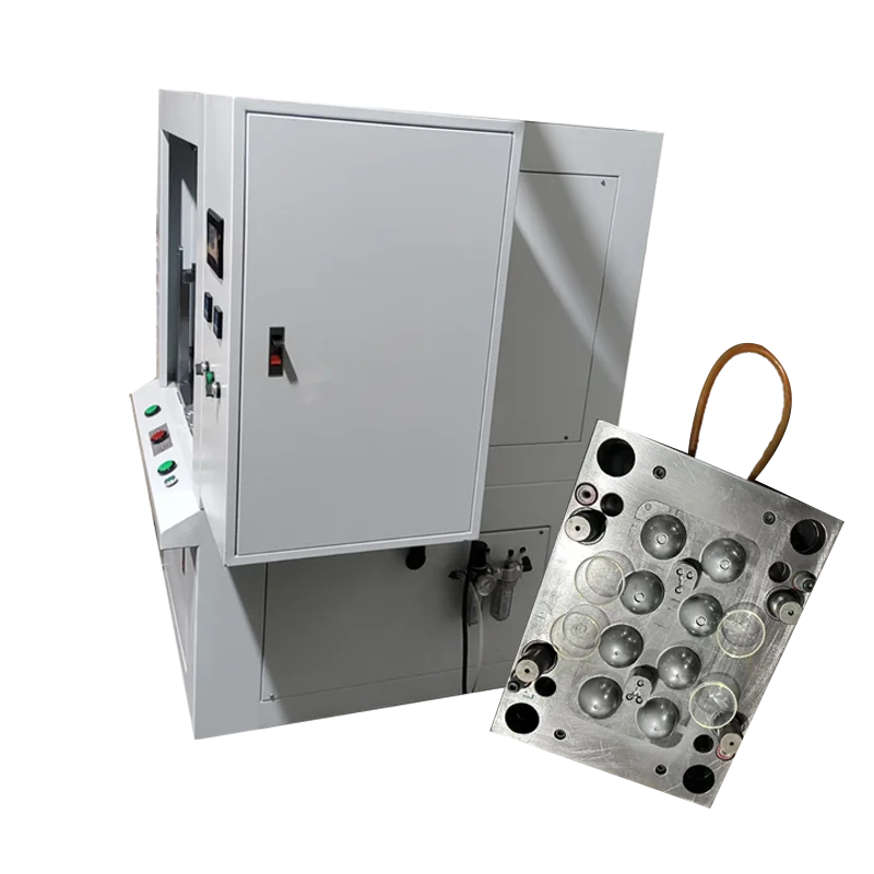 customize TPE sports massage half trigger flashing ball plastic spiky ball machine