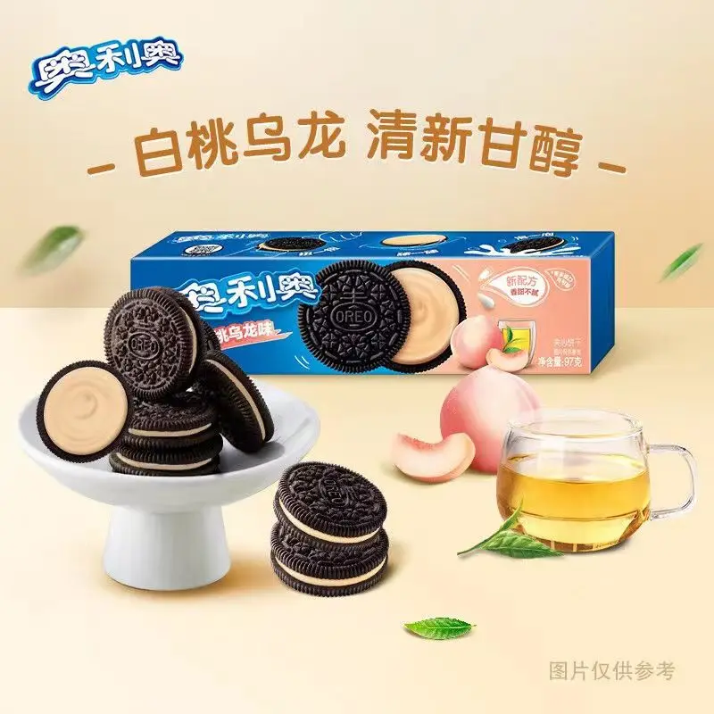 wholesale Oreos 97g Peach Oolong Cream Matcha Sandwich Cookies