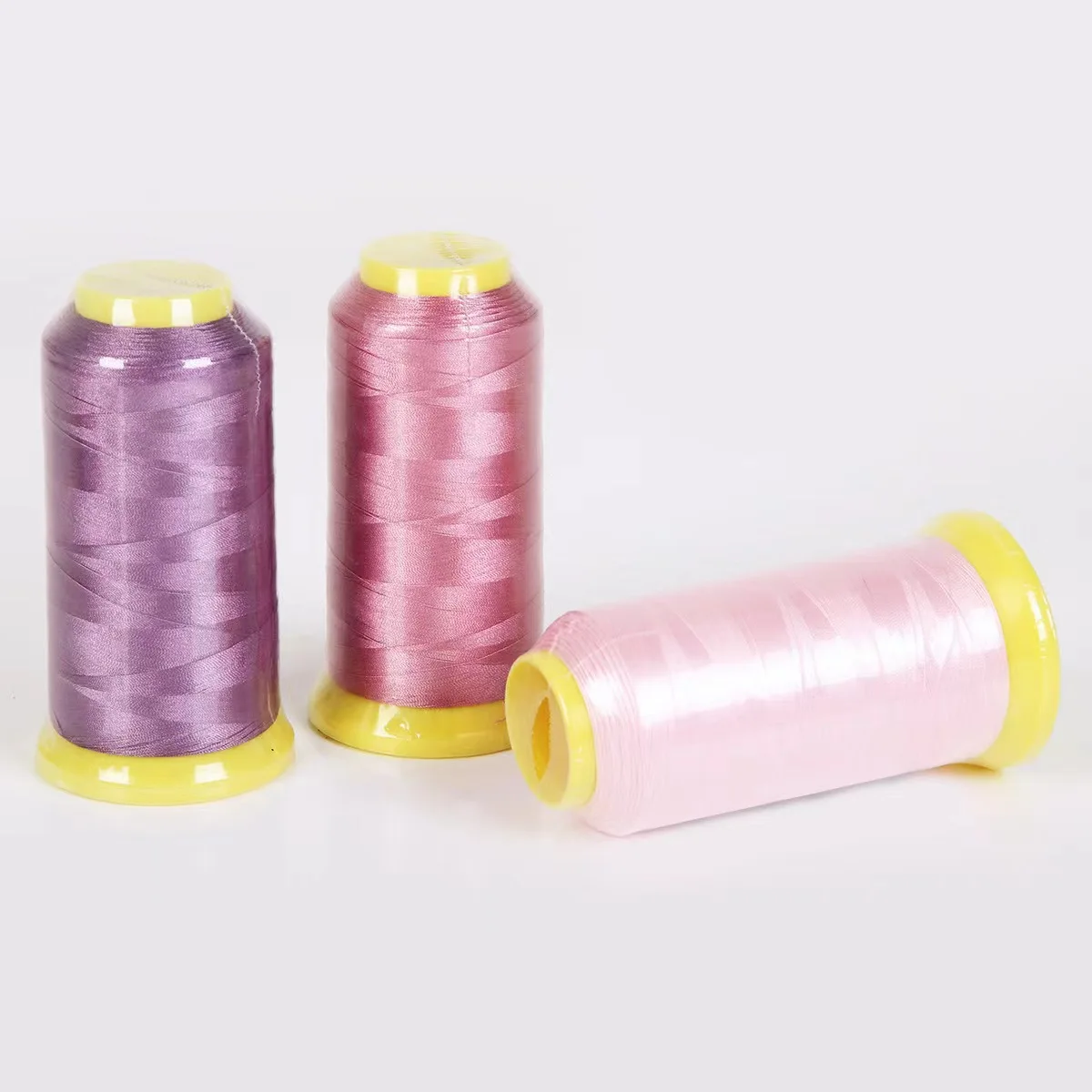 Embroidery Thread 100% Polyester Filament Yarn Sustainable Polyester Stitching Dresses Quilting Embroidery Thread