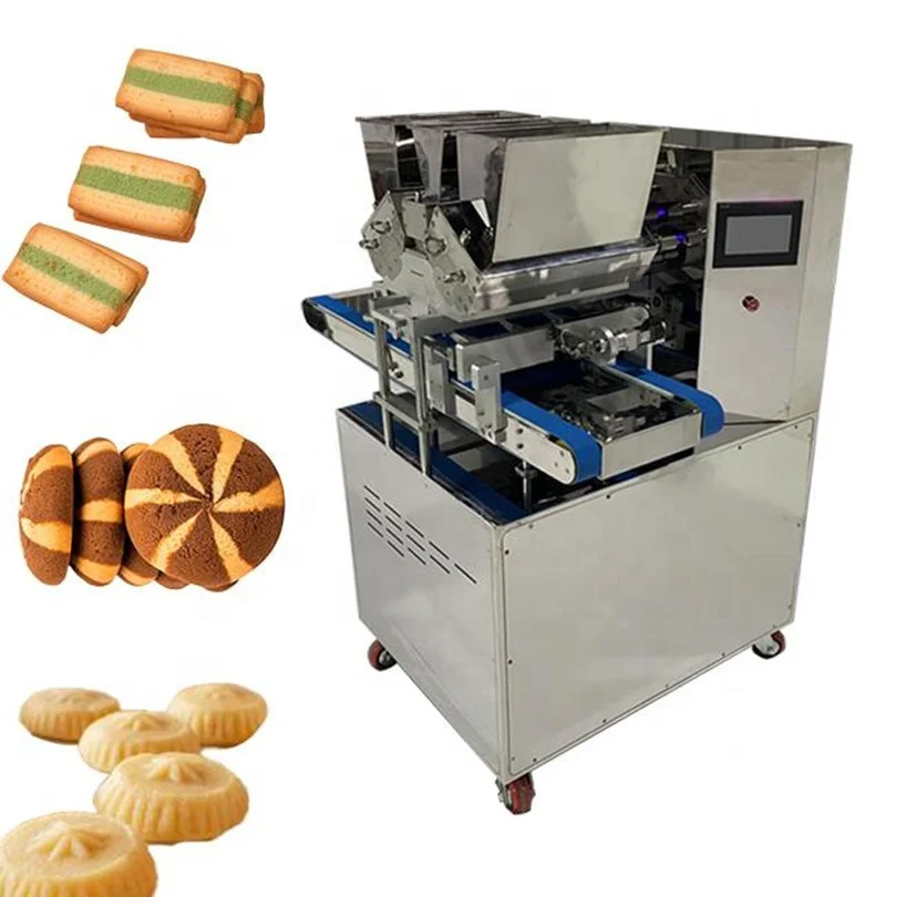New Design Two Color Cookie Depositor Machine Automatic Chocolate Cookie Maamoul Encrusting Machine Price