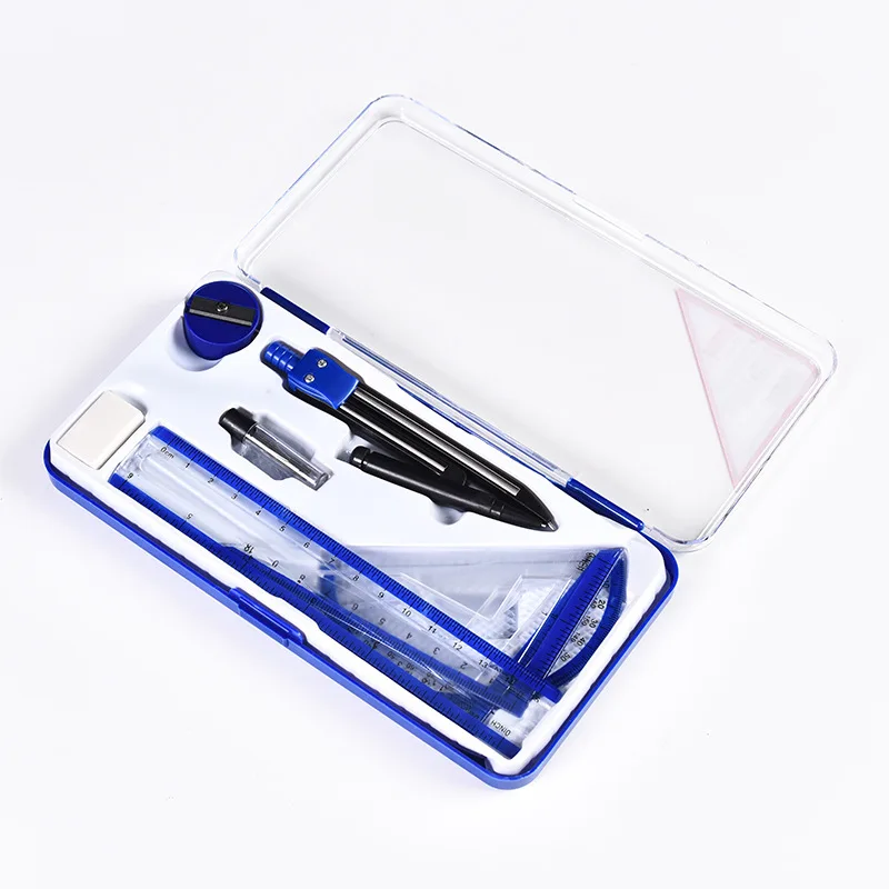 Cheap Wholesale Custom Math Compass Set Kids Student School Stationery Set