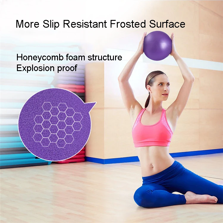 Explosion-Proof Stand 25Cm Custom Logo Small PVC Round Fitness Mini Yoga Pilates Ball