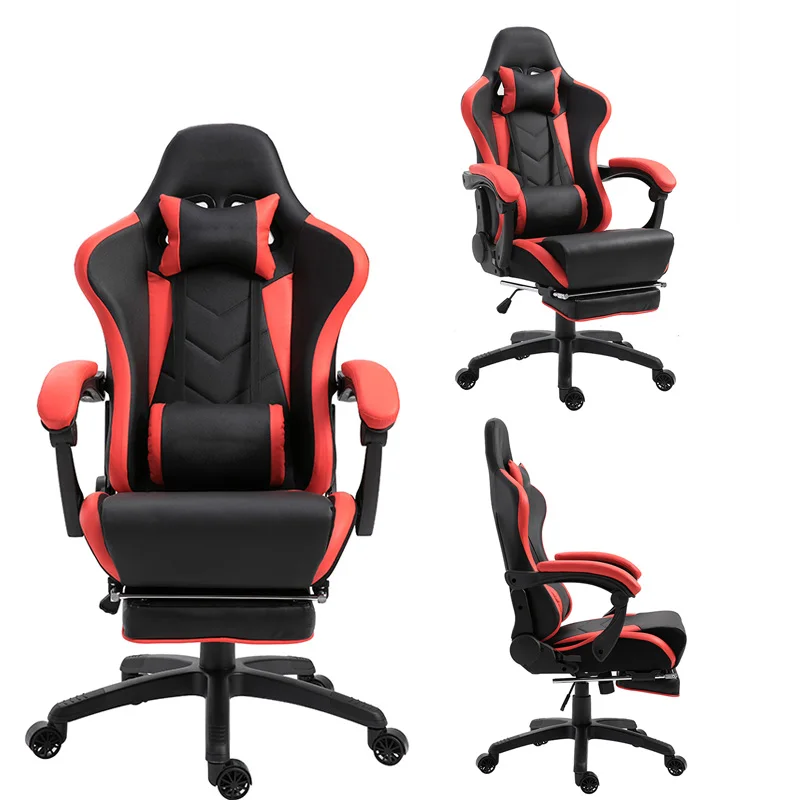 E-commercial Swivel Gaming Office Racing Recliner Chair With Footrest
