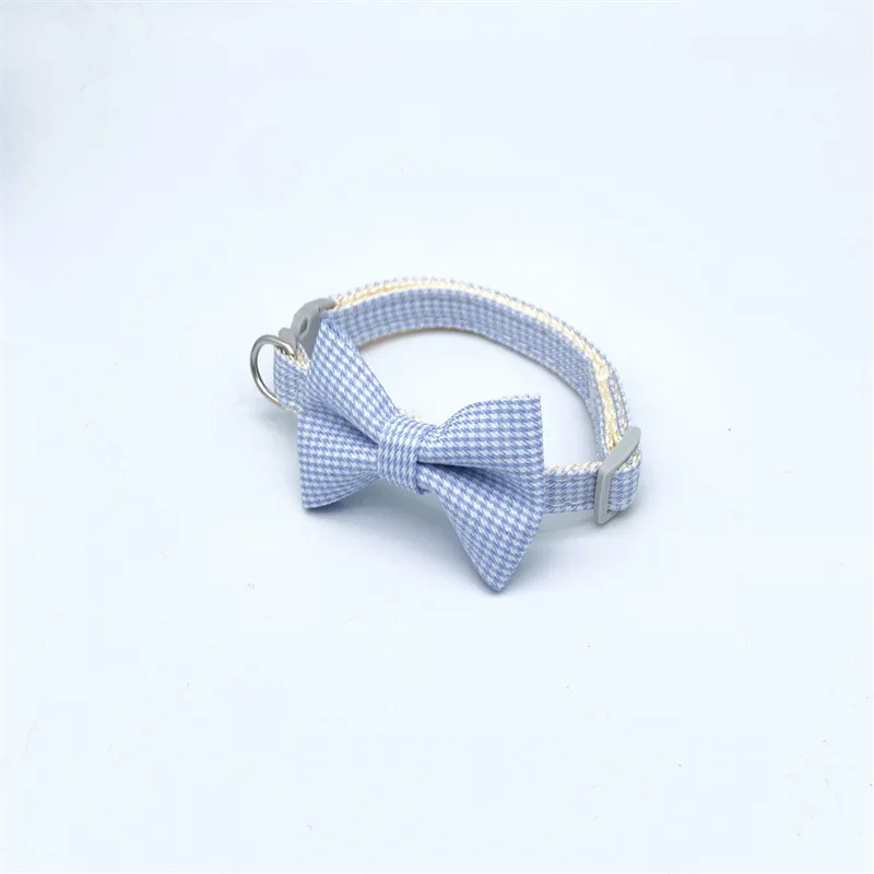 printing fabric dog collar bow tie, custom soft dog collar, pet decorative collar