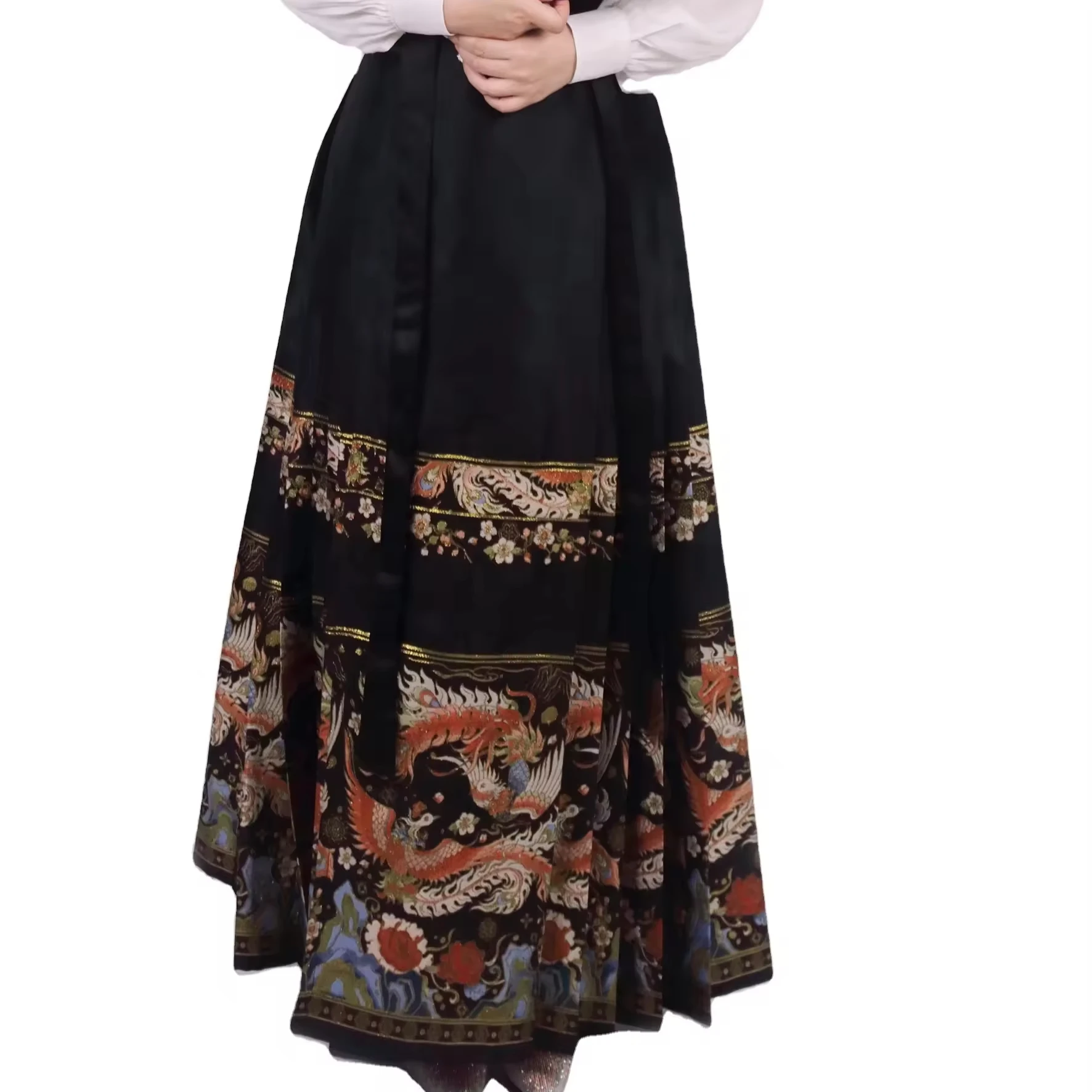 Hanfu Women In The Tang Dynasty Khov Dress Big Sleeve Blouse Three Sets