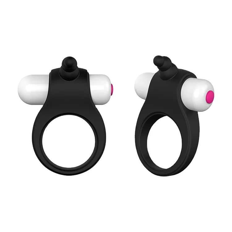 Mini Rabbit Ear Vibrator Penis with tongue licking Men Delay Time Extender Penis Cock Rings