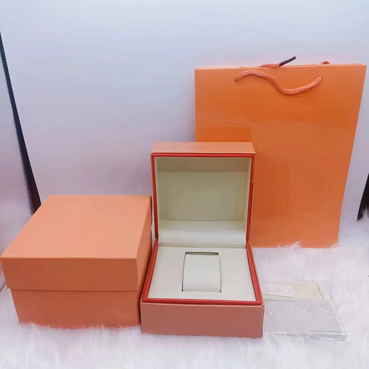 PU jewelry box New watch packaging watch storage box can be printed LOGO