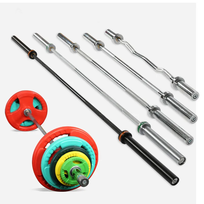 1.2m 1.5m 1.8m 2.2m High QUality Weight Lifting Professional Gym Fitness Power Barbell Bar