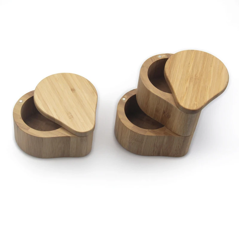 Household Kitchen Seasoning Bottle Bamboo Magnetic Rotating Spice Jars