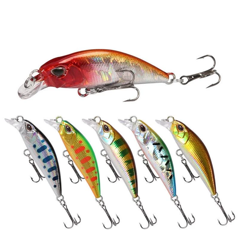 Factory price Submerged mino 48mm/4g Minnow fishing lure for Mandarin fish Perch trout mandarin fish