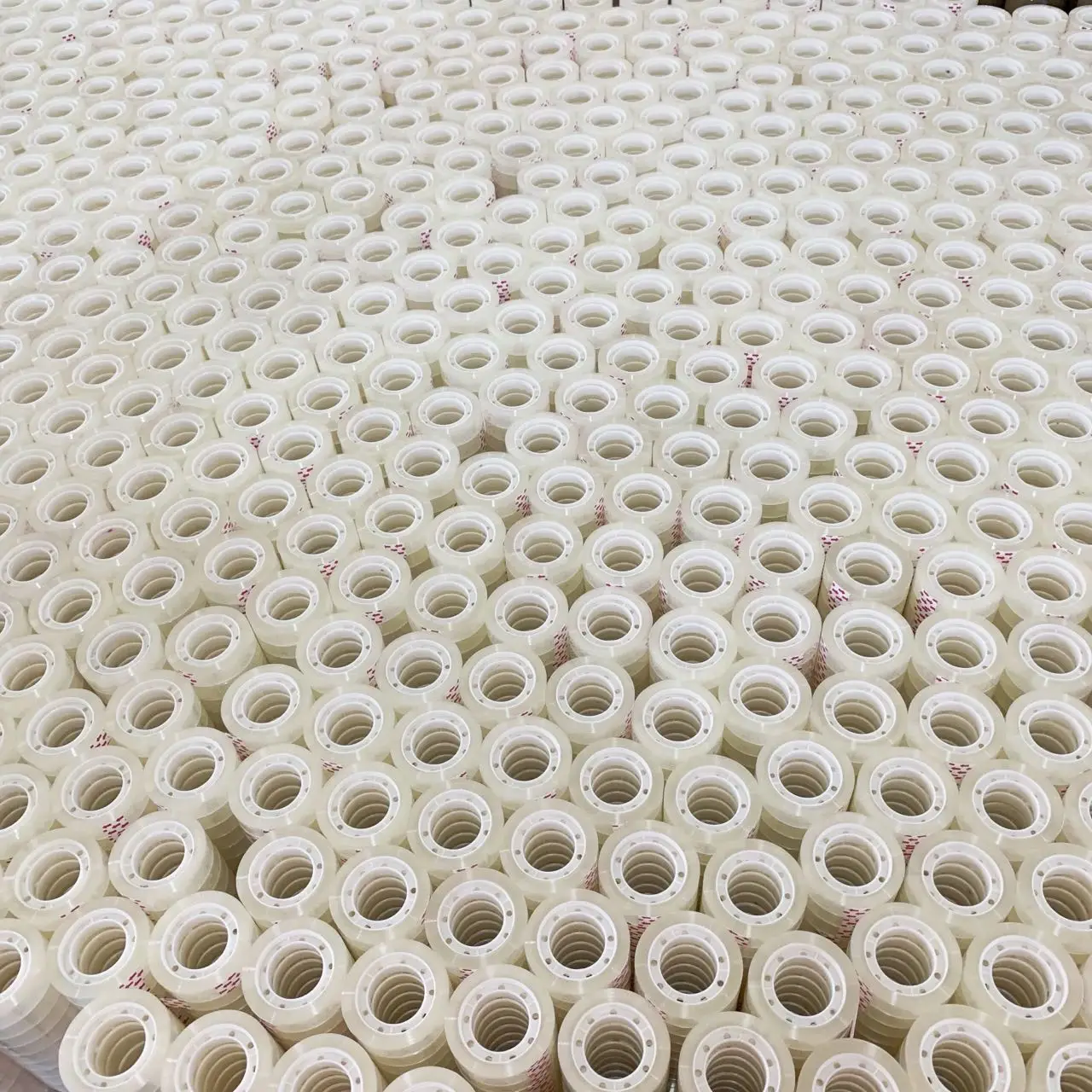 Factory wholesale BOPP Transparent and printing office school decoration super crystal Stationery tape desk tape sellotape