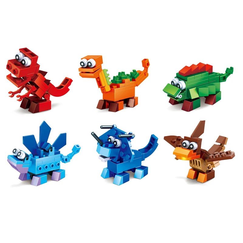 Cartoon Chinese animal Building Block Kids Educational Toys reasonable price house toys kids building block mini animal set