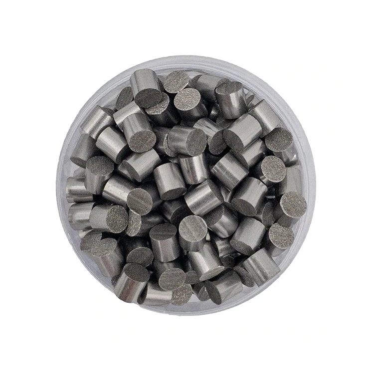 99.95% Pure Dia6.35mm 3mm Metal Ta Tantalum Pellets for Evaporation Materials