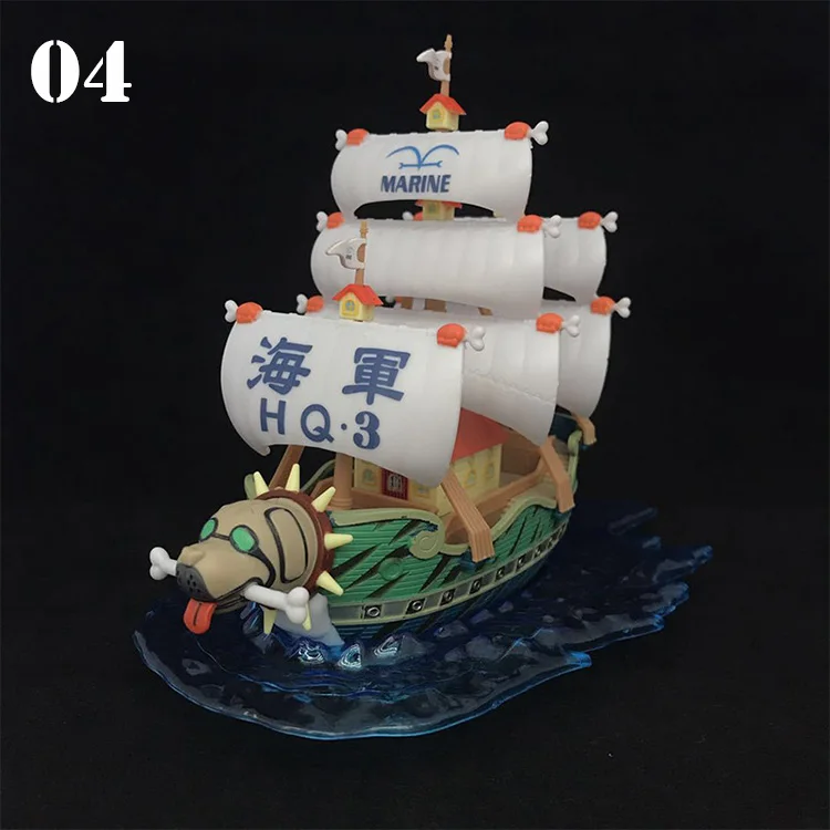 
Japanese Anime ONE PIECE Mini Action Figure PVC Assemble Pirate Ship Model Toy 