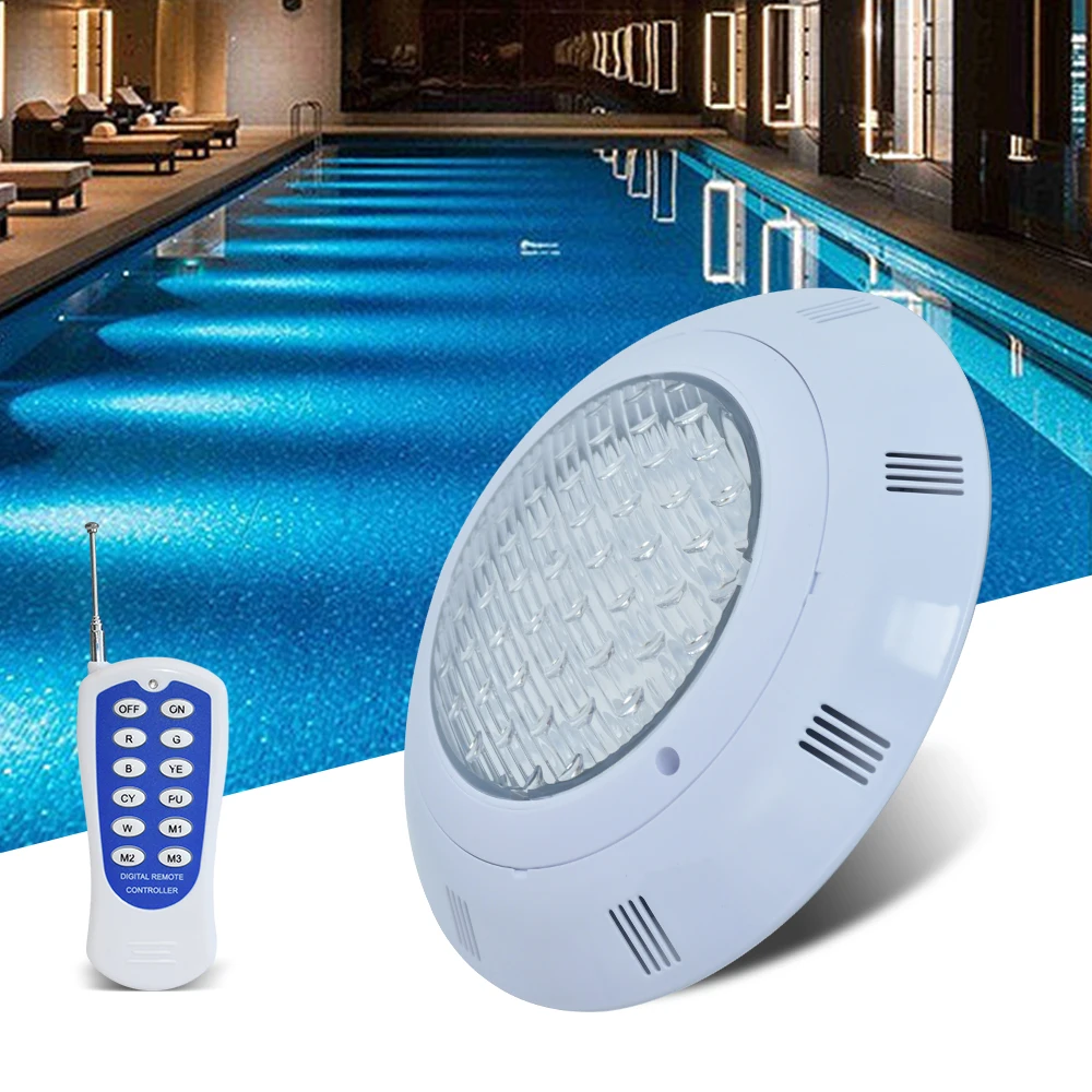 Pool Lights Led Underwater Colorful Rgb Ip68 Waterproof Remote In Ground Spa Lighting Wall Mounted Led Swimming Pool Light