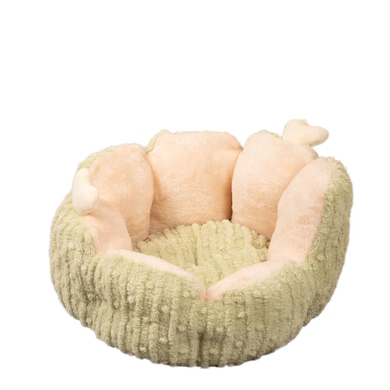 Cactus Four-Season Universal Pet Nest Winter Warm Semi-Enclosed Cat House Fabric PP Cotton Materials Small Animals Sleep