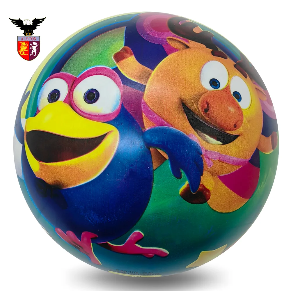 High quality full printing  PVC bounce kids balls mini toys balls