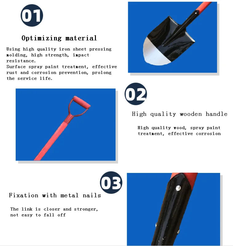 Fire Fighting Tool more specifications Wooden Handle Steel  Fire Shovel