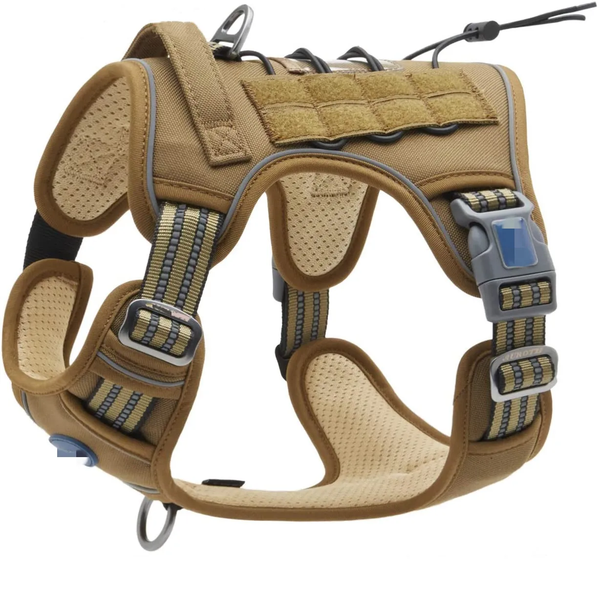 Tactical Dog Training Harness No Pulling Front Clip Leash Adhesion Reflective K9 Pet Working Vest Easy Control for Large Dogs