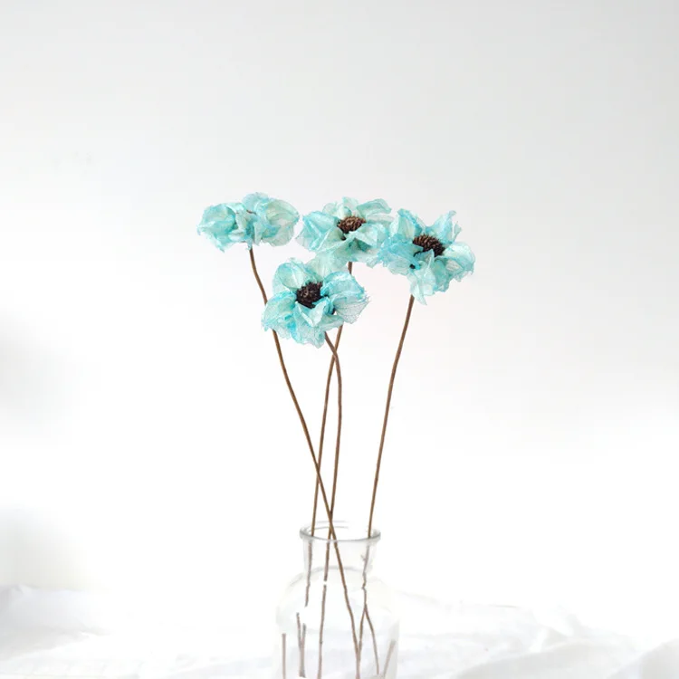 Yunnan Factory Artificial Flowers Sola Wood Flower wooden flowers for vase decoration