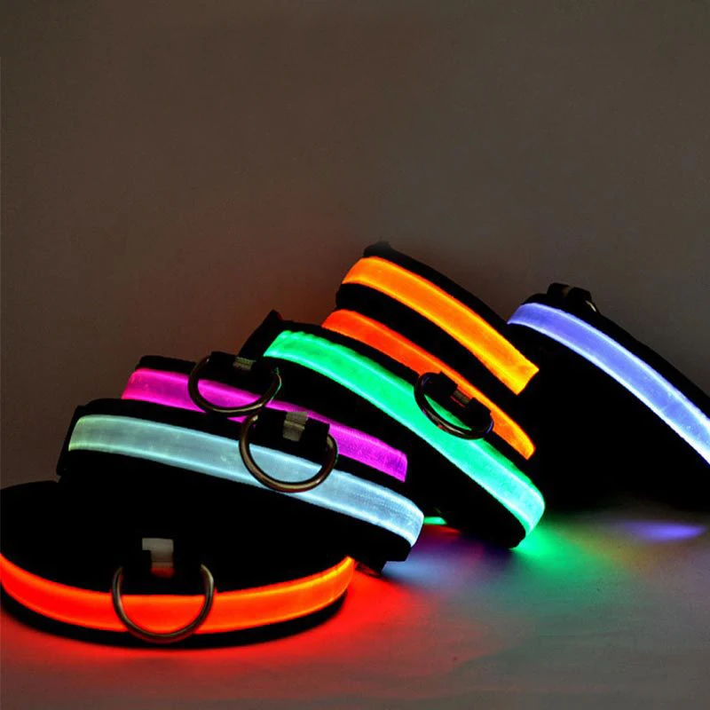 Collares Para Mascotas De Perro Para Sublimar Glowing In Dark Designers Luxury Led Dog Collar Custom