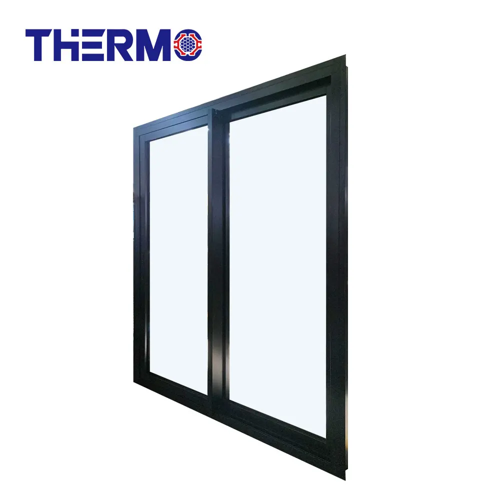 NFRC NAFS Modern Design Customized  Aluminum Thermal Break Double Glazing Glass Big View Sliding Door For Villa
