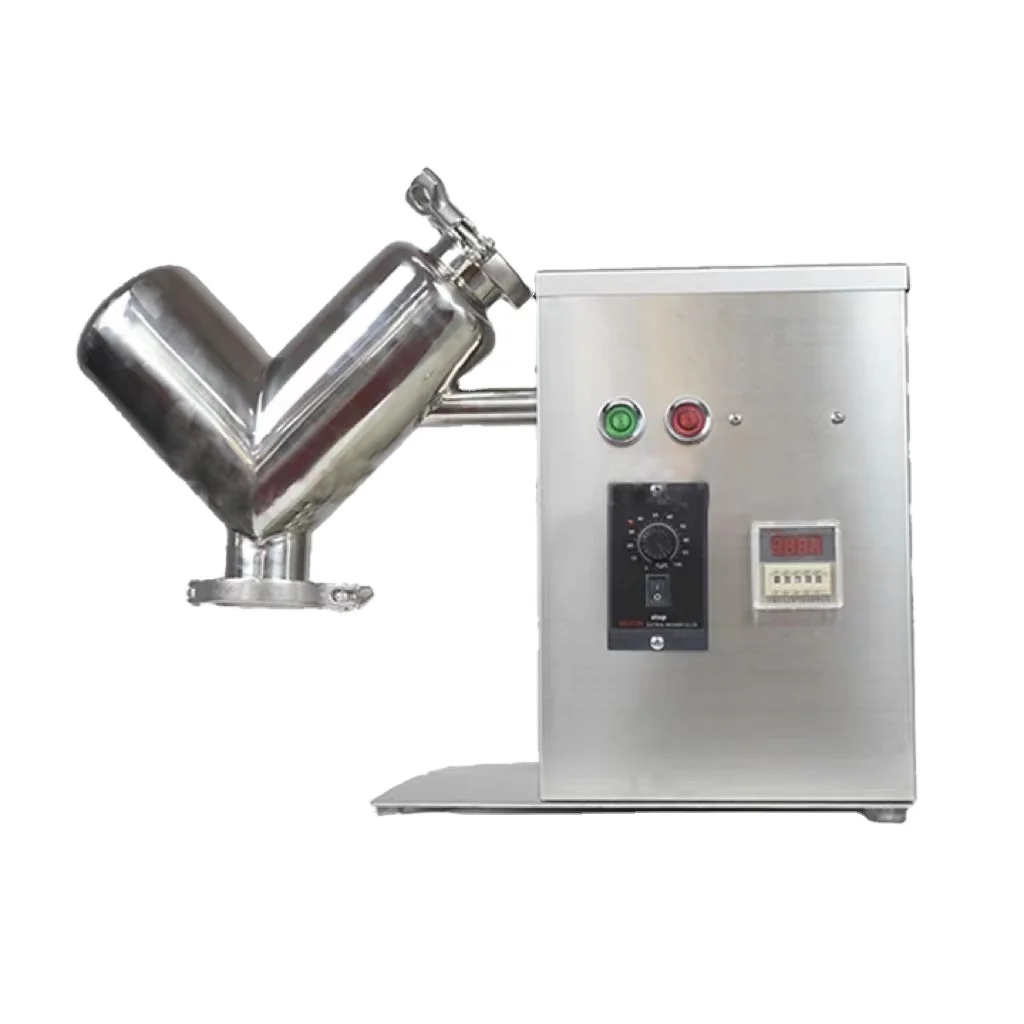 Pharmaceutical V shapes  Granule Agitator Dry protein Powder Mixing Machine Lab V Type Powder Blender Mixer
