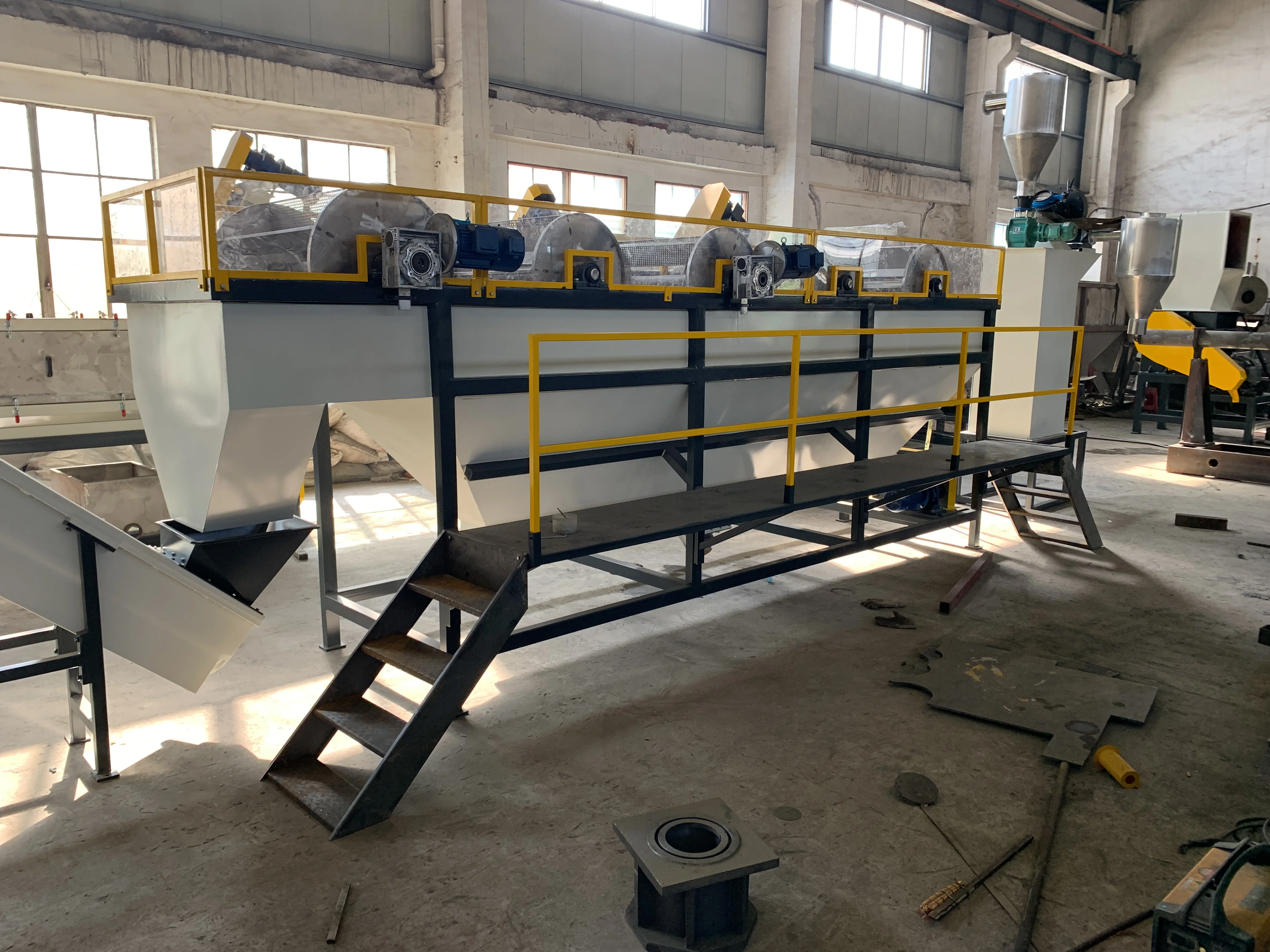 Low price plastic recycling machine plant line for pp pe hdpe rigid hard and soft raw material