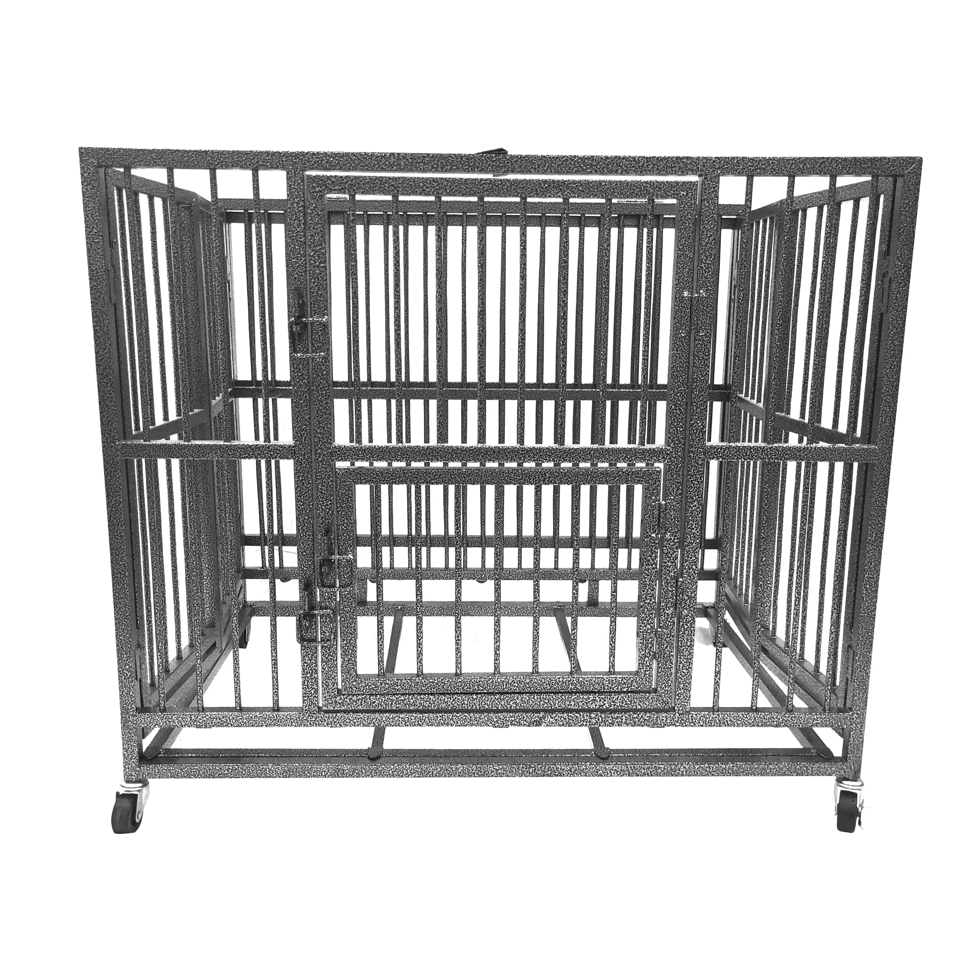 Factory Wholesale Eco-Friendly Metal Foldable Large Heavy Duty Pet Dog Crate Dog Cage MH-FHD36