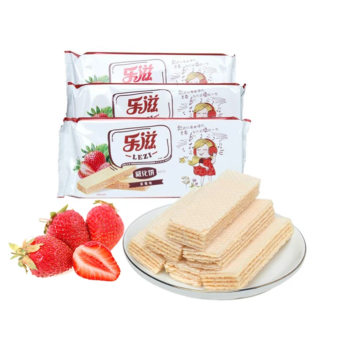  Оптовая продажа печенье в виде Сэндвич-вафли со вкусом сыра и клубники