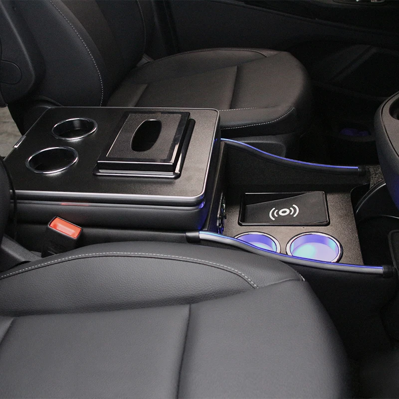 Install simple Can be wholesale and customized and quick car central console storage box armrest box water cup holder