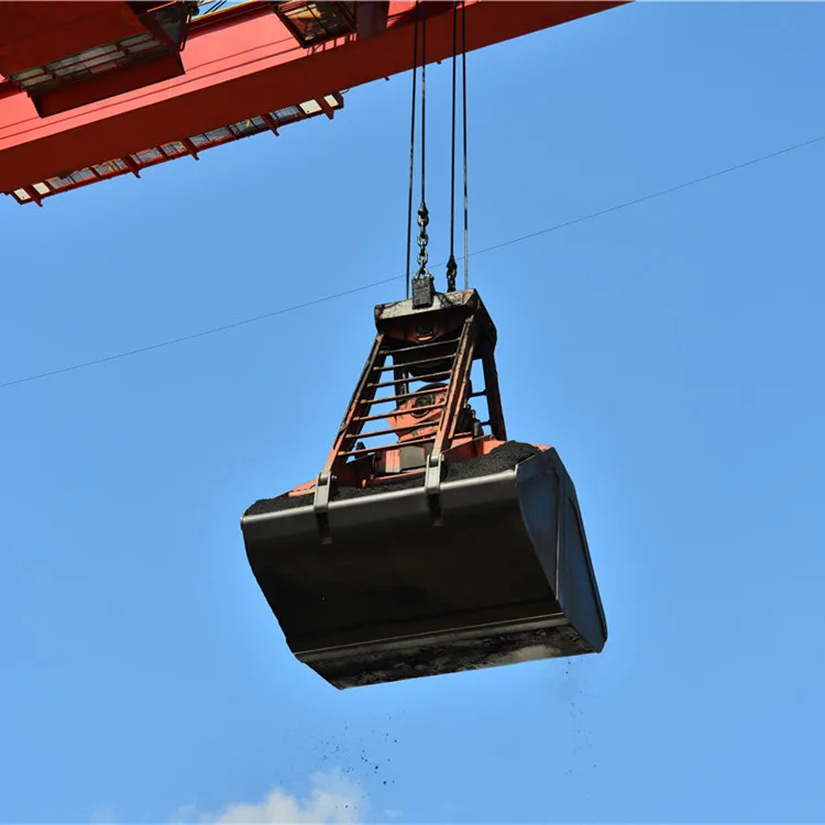 
New Designs Various Reinforced Double Rope Excavator Lifting Grab Bucket Overdhead Crane 