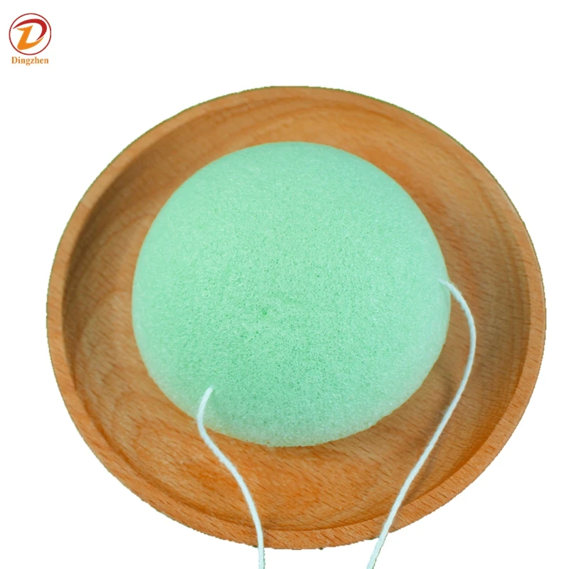 Wholesale Eco-Friendly Konjac Sponge for Body Face Activated Charcoal Exfoliating Facial 100% Natural Organic Konjac Sponge