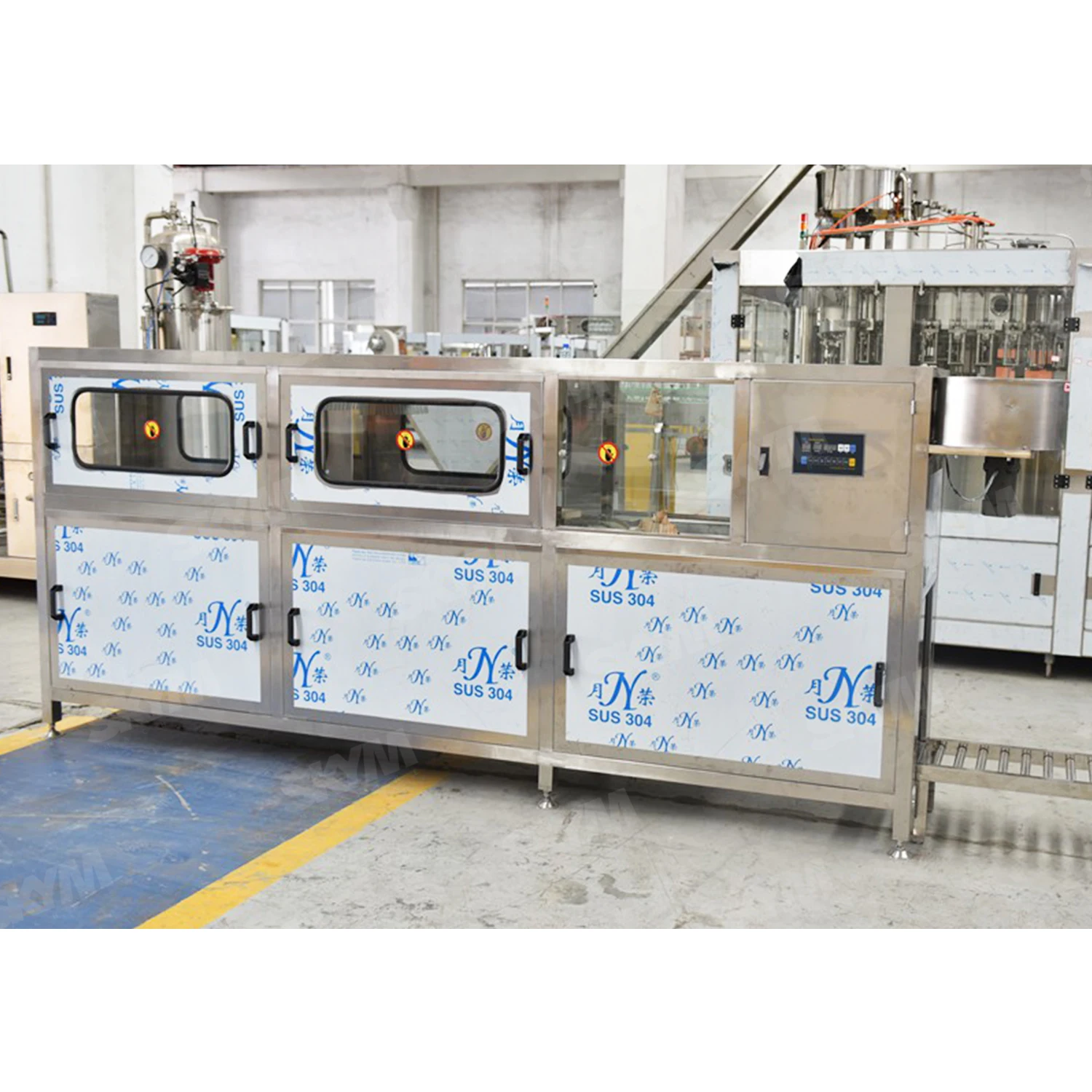 Упаковочная машина SKYM объемом 3, 4, 5 галлонов для очистки и укупорки банок объемом 18,9 л, упаковочная машина для бутилированной воды 20 л, машина для розлива банок