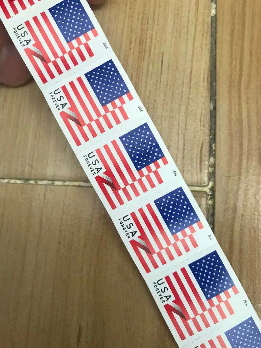 Manufacturers customized design usa forever stamps 5 panes of 20 custom loho postage stamp