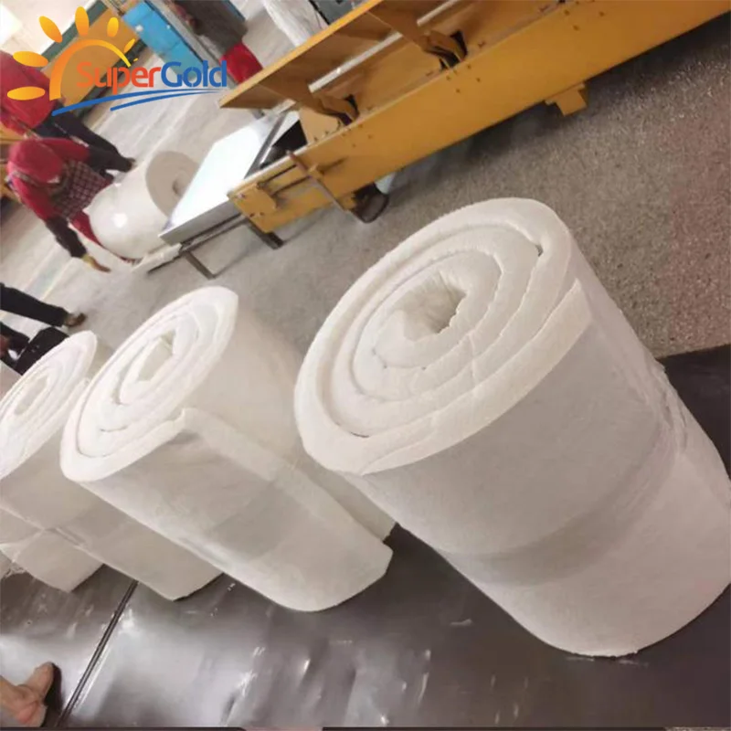 SuperGold 128kg/m3 ceramic fiber wool refractory ceramic fiber cotton 1260c