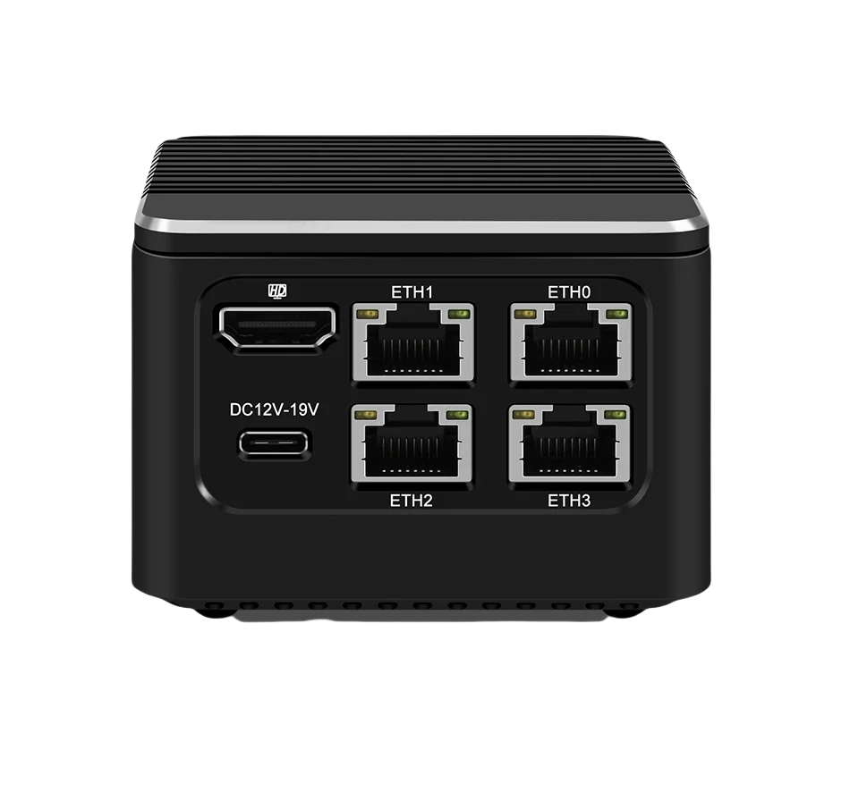 Cheap Topton Super Mini Soft Router M1 12th Gen Alder Lake i3 N305 N100 4x Intel 2.5G LAN Firewall Mini PC Type-C pfSense